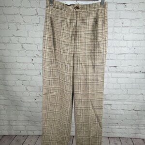 VTG Gordon Of Philadelphia Multicolored Plaid Wool Blend Pants Size 6 (26 x 29)